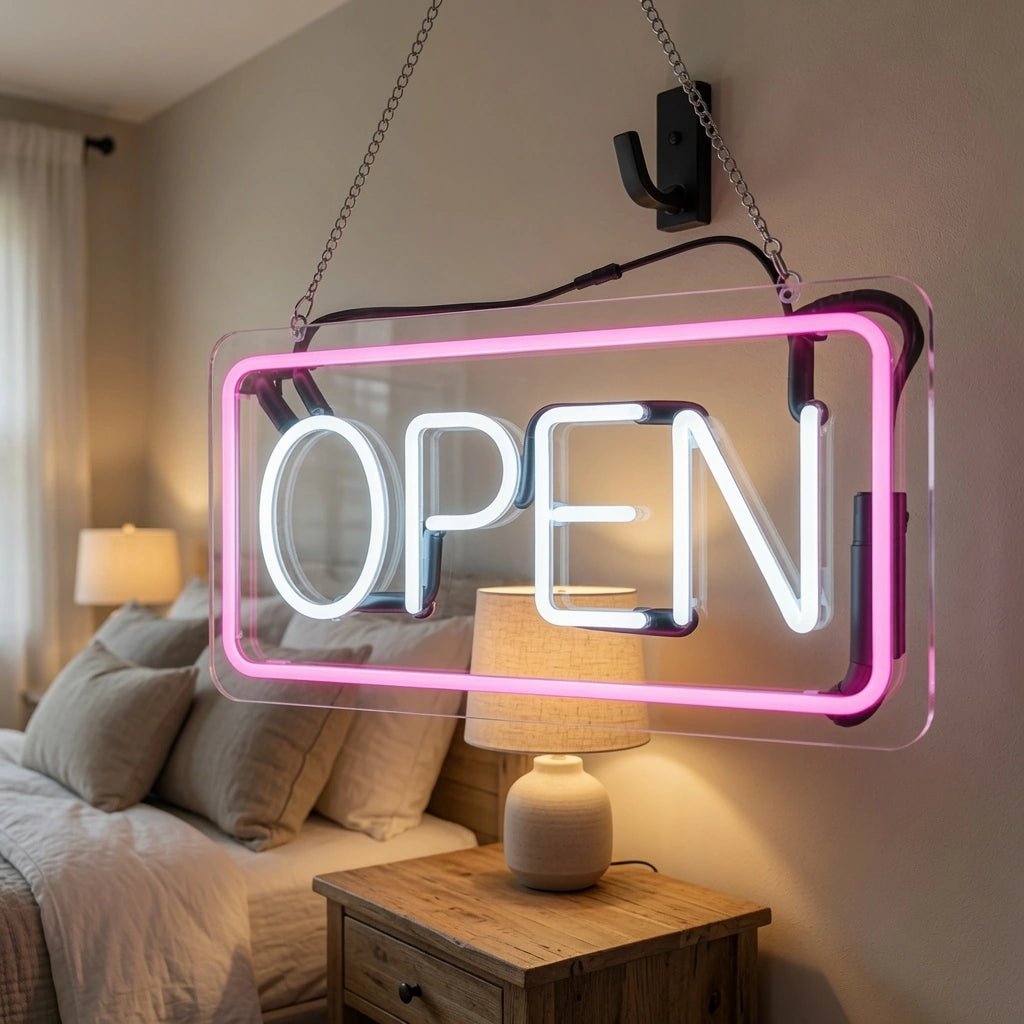 Open Bedroom Decor LED Neon Sign - Shineneon