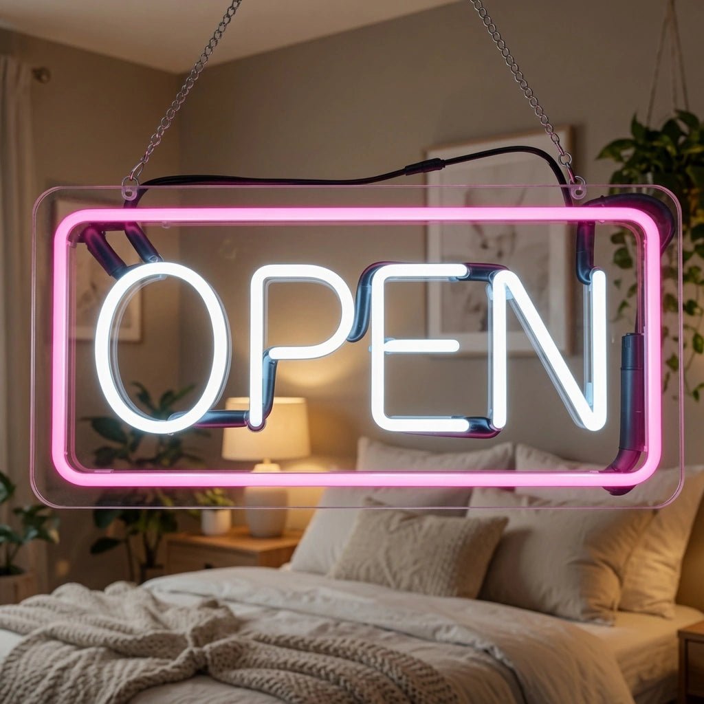 Open Bedroom Decor LED Neon Sign - Shineneon