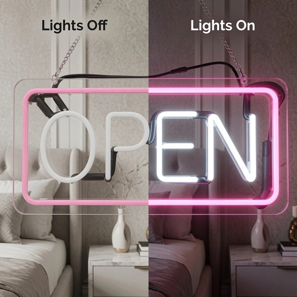 Open Bedroom Decor LED Neon Sign - Shineneon