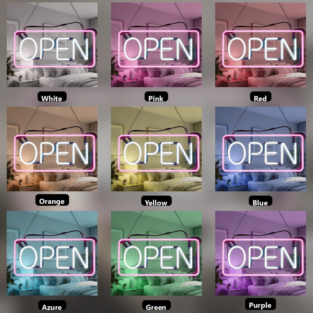 Open Bedroom Decor LED Neon Sign - Shineneon