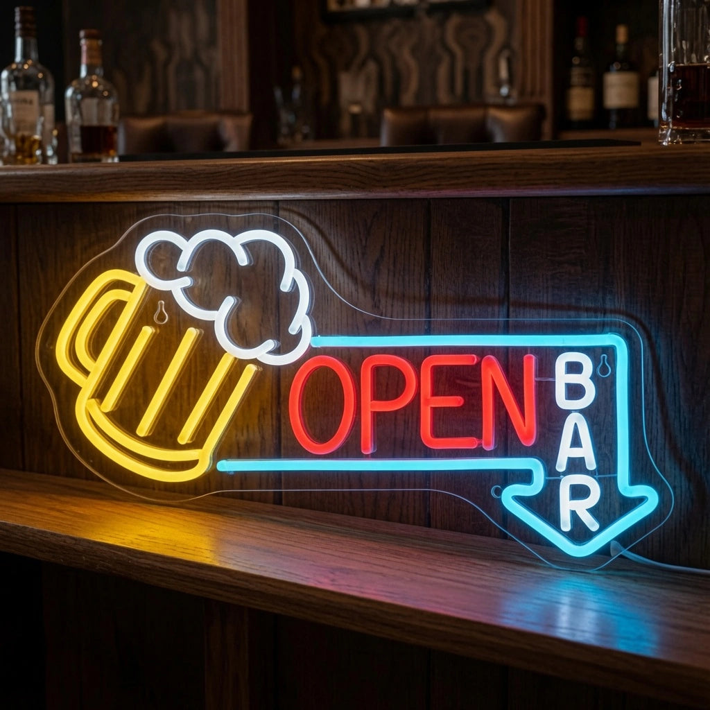 Open Business LED Neon Sign Business Sign Business Sign - 03 Real Lifestyle Scene