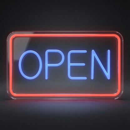 Open Business LED Neon Sign Wall Decor - 01 Original Product Image