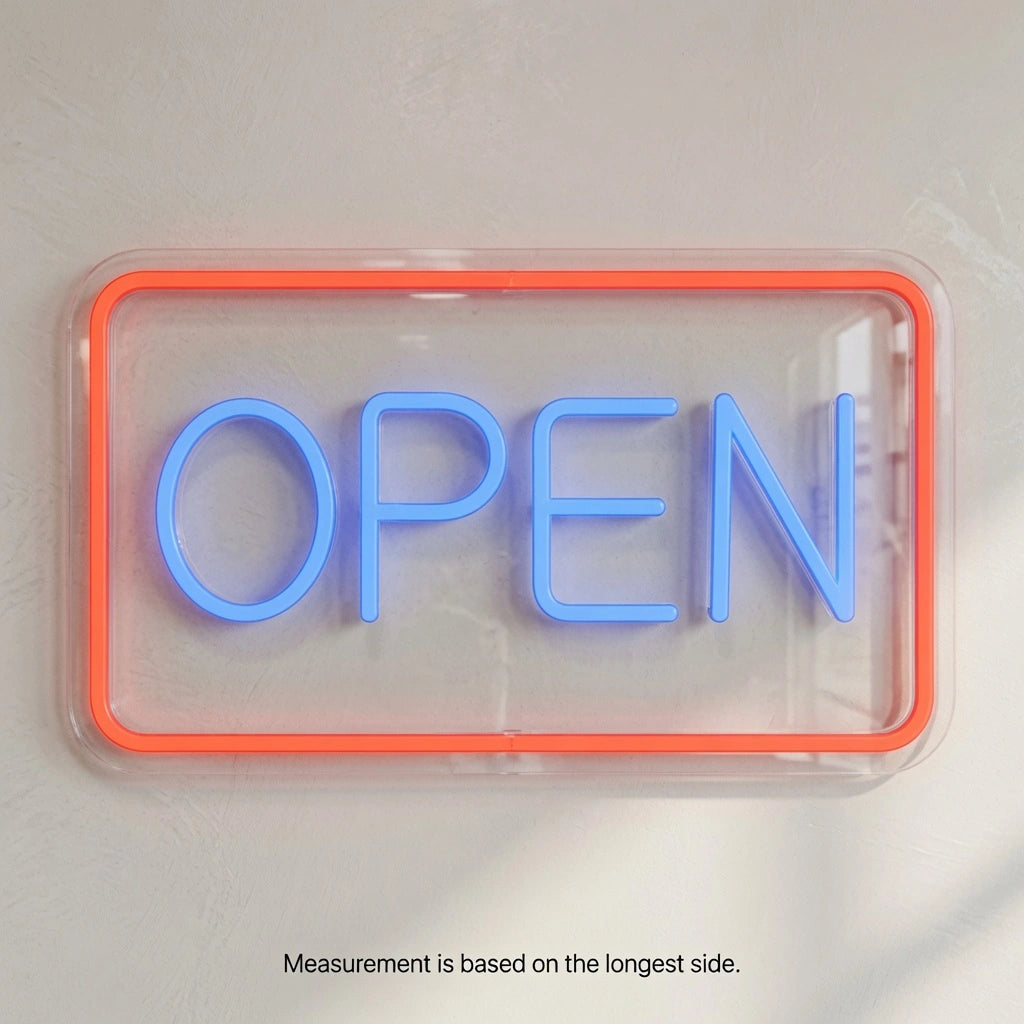 Open Business LED Neon Sign Wall Decor - 04 Size Image