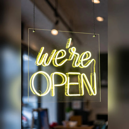 Open Business LED Neon Sign Wall Decor Business Sign - 02 High-Converting Product Image