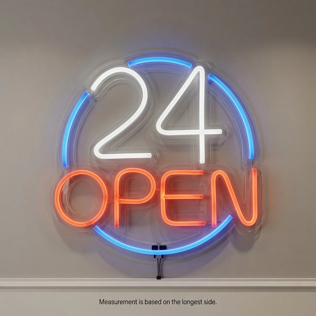 Open Business LED Neon Sign Wall Decor Wall Art - 04 Size Image