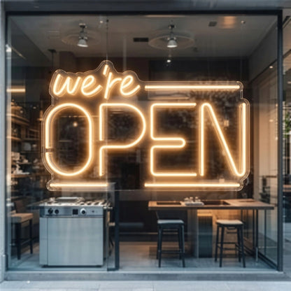 Open Business LED Neon Sign Wall Decor Wall Art Business Sign - 01 Original Product Image