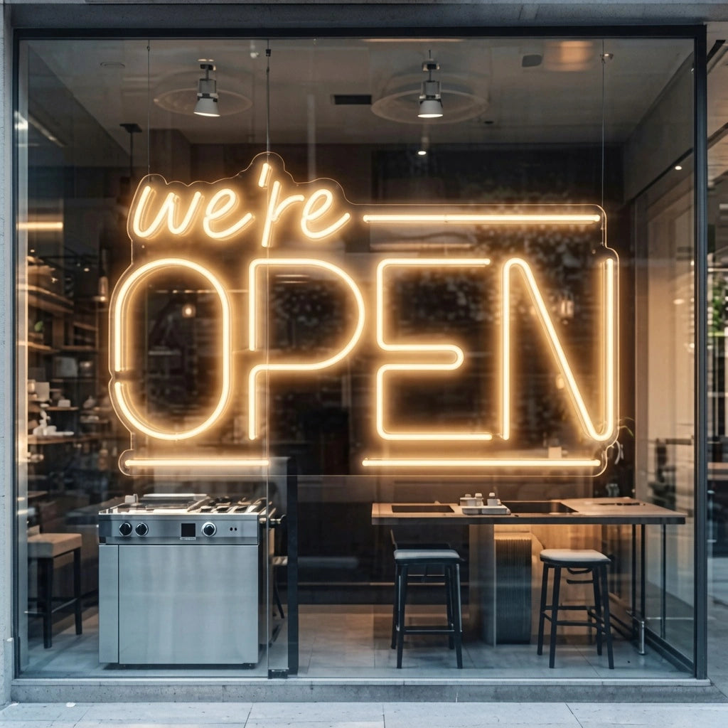 Open Business LED Neon Sign Wall Decor Wall Art Business Sign - 02 High-Converting Product Image