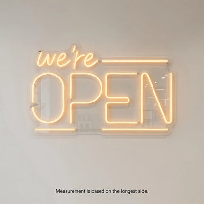 Open Business LED Neon Sign Wall Decor Wall Art Business Sign - 04 Size Image