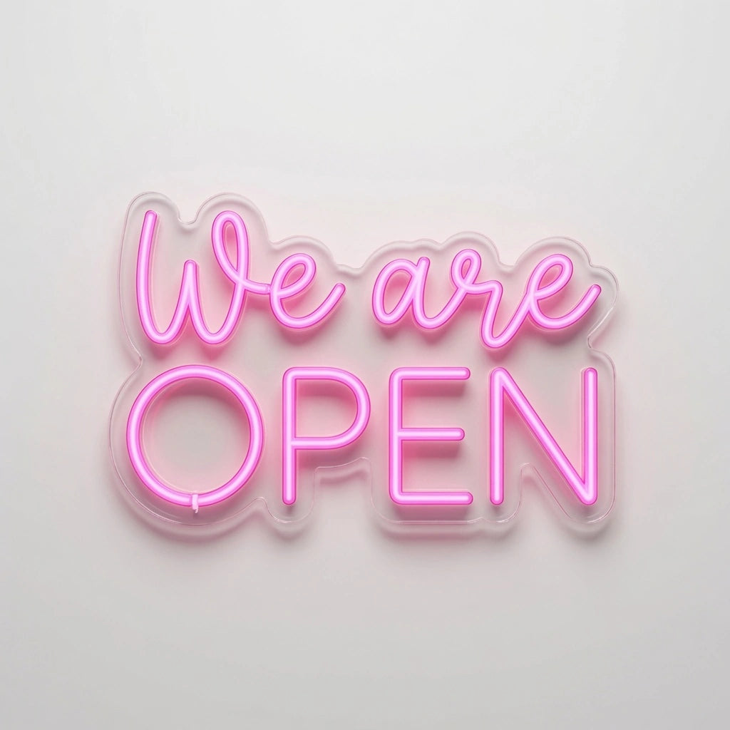 Open Business LED Neon Sign Wall Decor Wall Art Wall Art - 01 Original Product Image