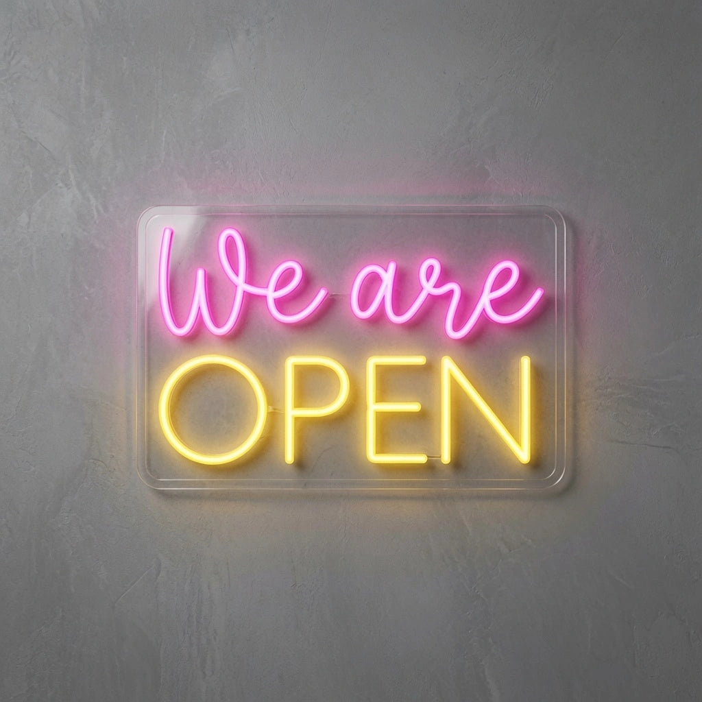 Open Business LED Neon Sign Wall Decor Wall Art Wall Art - 02 High-Converting Product Image
