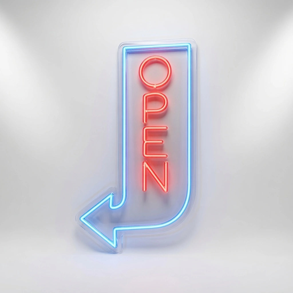 Open Business LED Neon Sign Wall Decor Wall Decor Wall Decor - 01 Original Product Image