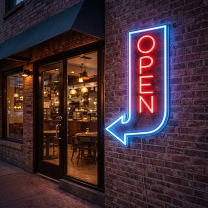 Open Business LED Neon Sign Wall Decor Wall Decor Wall Decor - 03 Real Lifestyle Scene