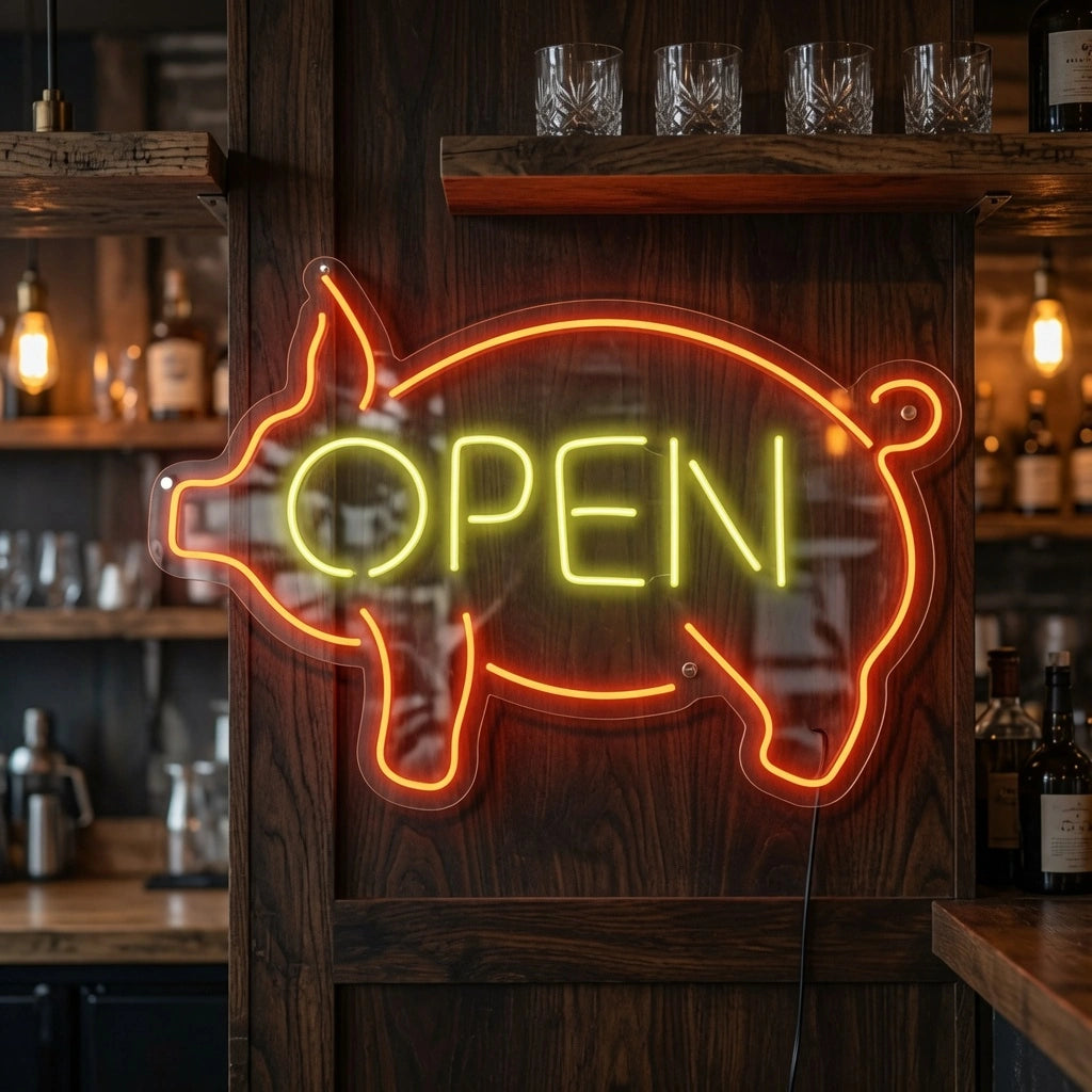 Open Cafe Wall Art LED Neon Sign - 02 High-Converting Product Image