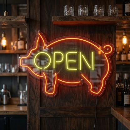 Open Cafe Wall Art LED Neon Sign - 02 High-Converting Product Image