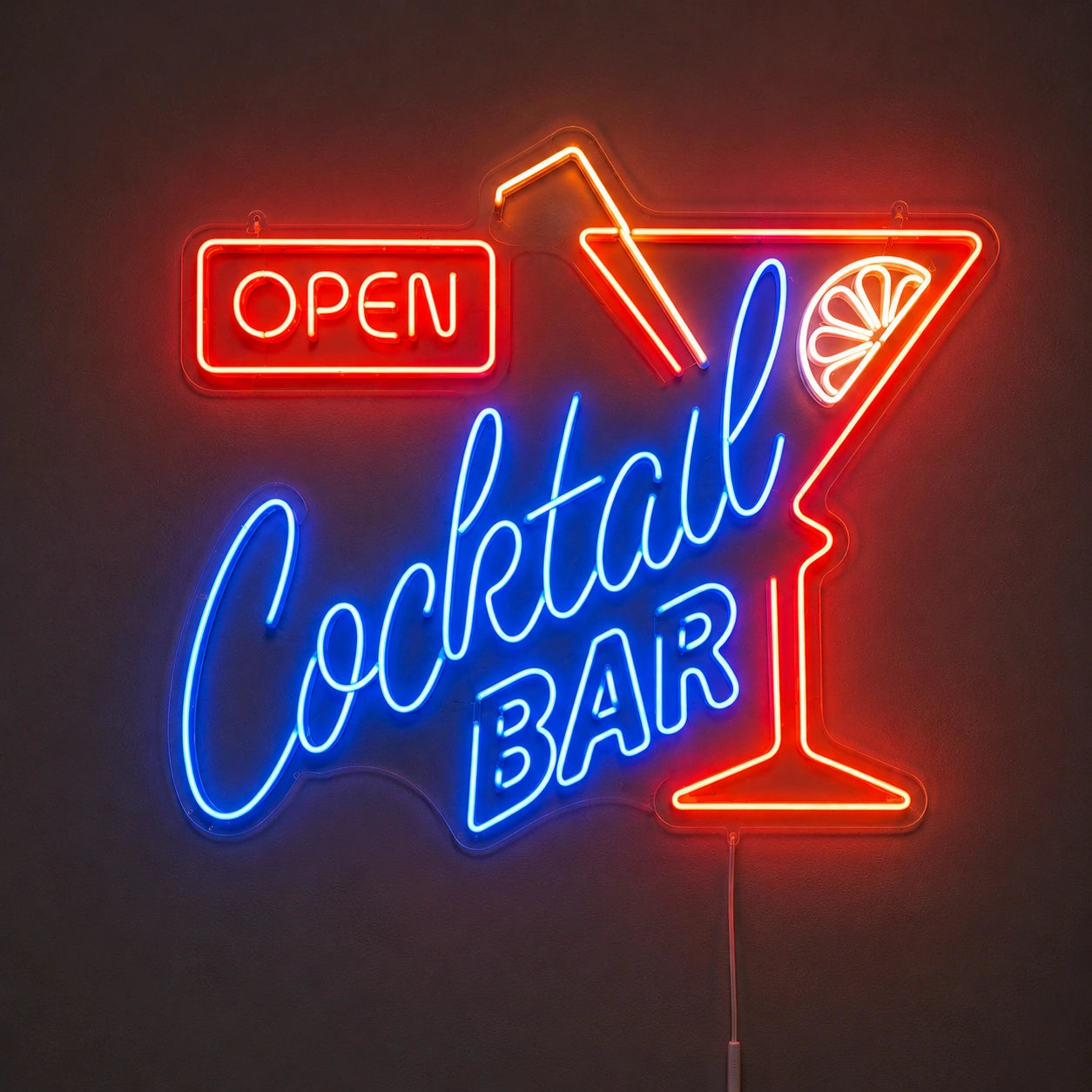 Open Cocktail Bar Neon Sign LED Neon Sign main product image