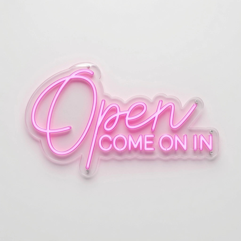 Open Come Business LED Neon Sign - 01 Original Product Image