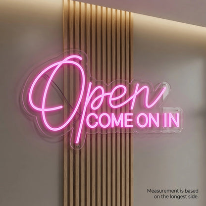 Open Come Business LED Neon Sign - 04 Size Image