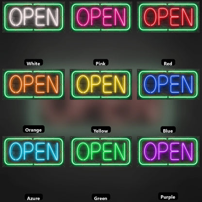 Open Diner Wall Decor LED Neon Sign - 05 Color Grid