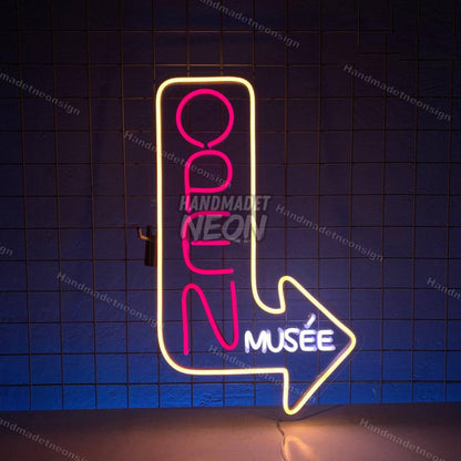 Open Direction Bar Led Neon Sign Led Decor | Shineneon
