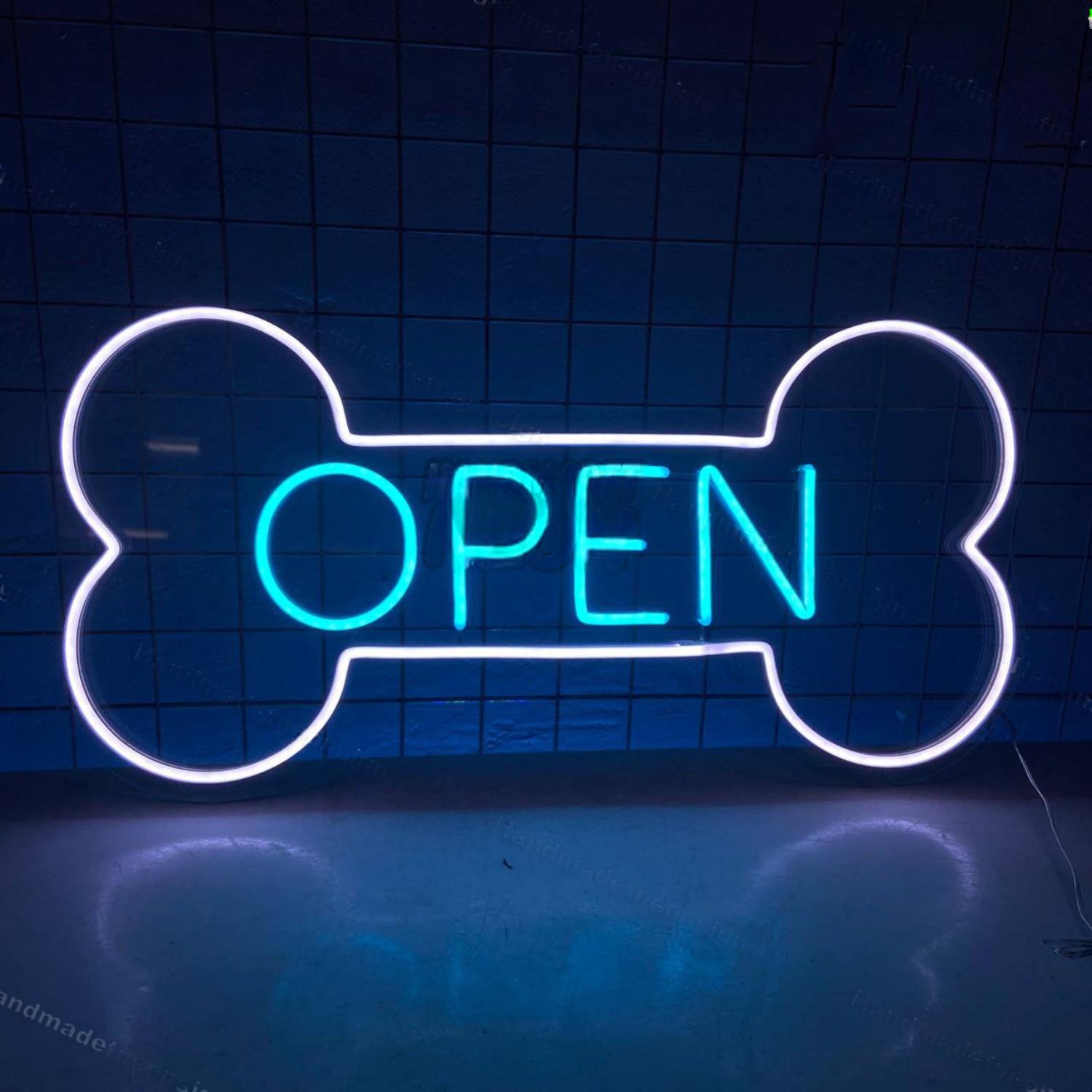 Open Dog Bone Neon Led Decor | Shineneon