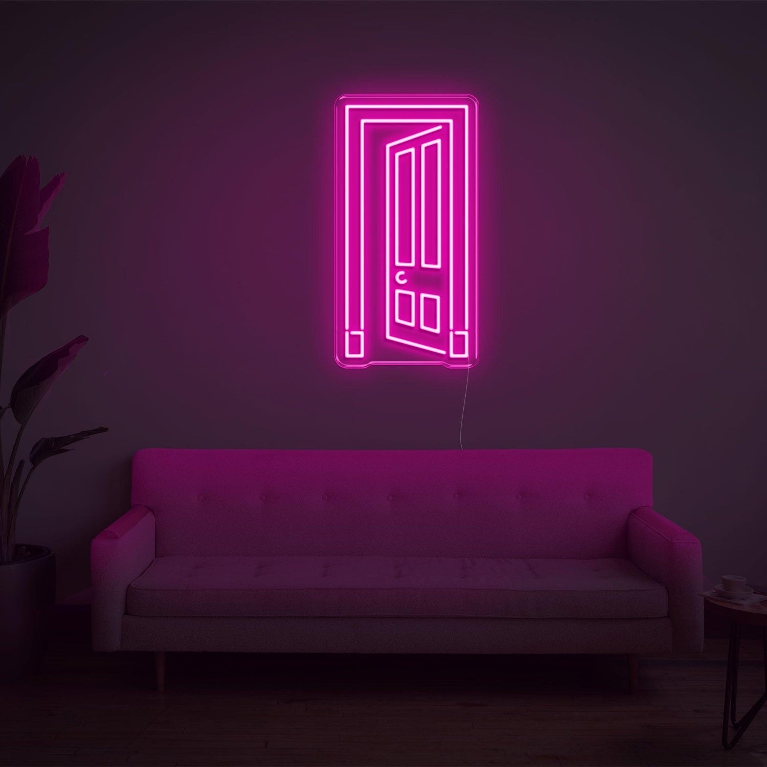 Open Door Amber Led Neon Sign For Modern Home Decor | Shineneon