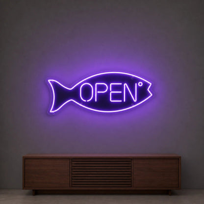 Open Fish LED Neon Sign - Shineneon