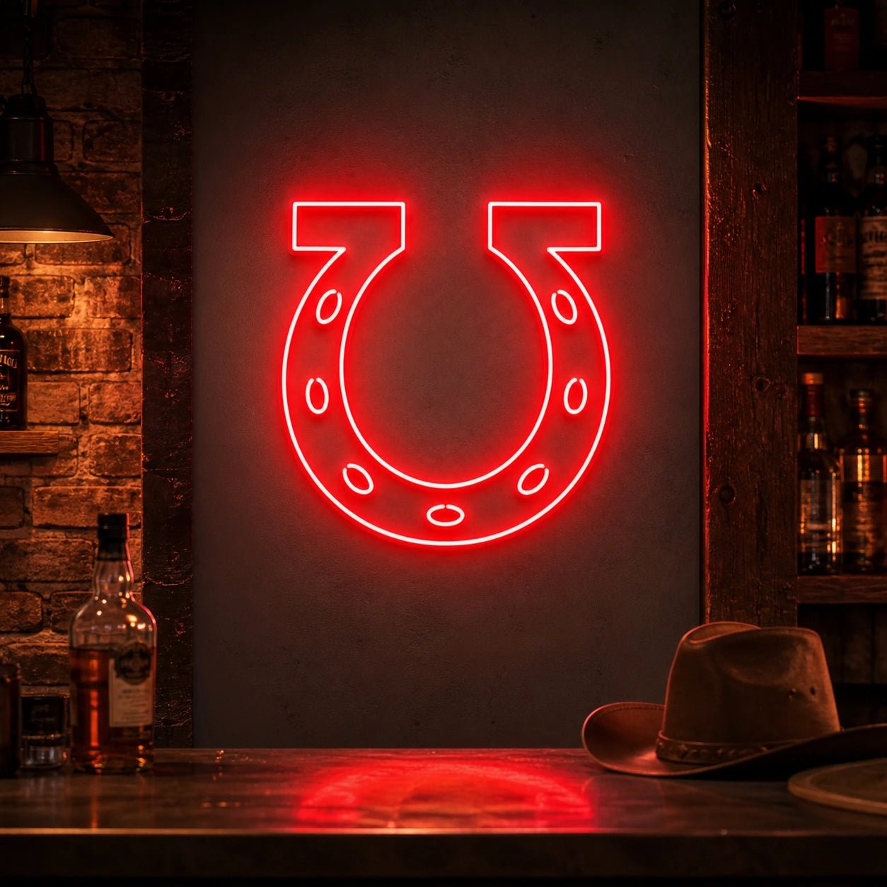 Open Horseshoe Curve Vintage LED Neon Sign - Shineneon