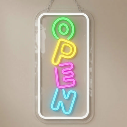 Open Interior Wall Art LED Neon Sign - 01 Original Product Image