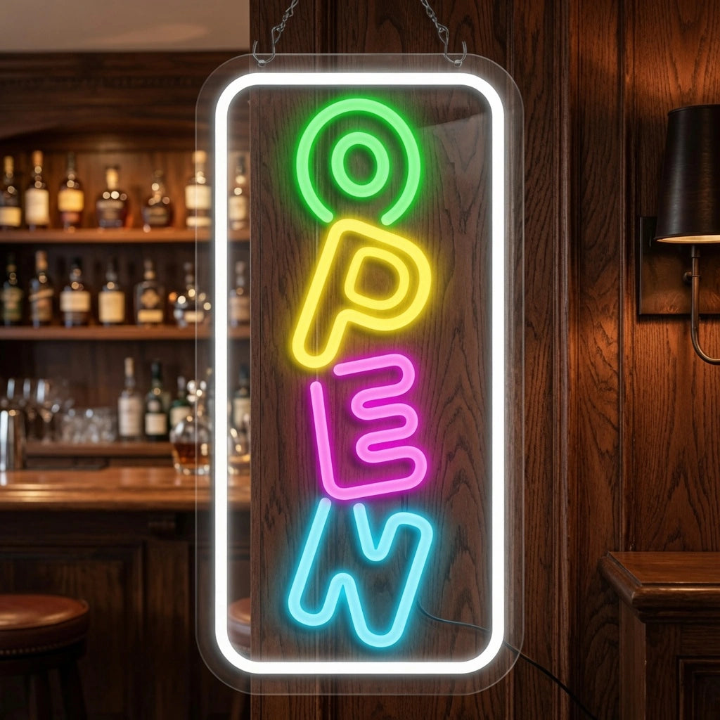 Open Interior Wall Art LED Neon Sign - 02 High-Converting Product Image