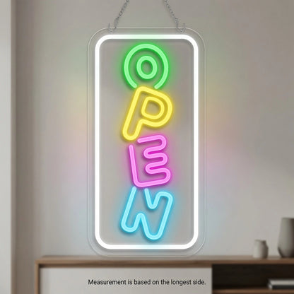 Open Interior Wall Art LED Neon Sign - 04 Size Image