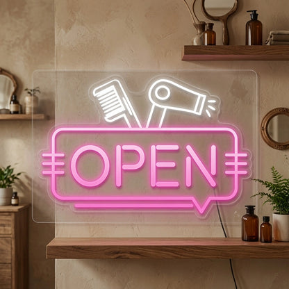 Open Interior Wall Decor LED Neon Sign - 02 High-Converting Product Image