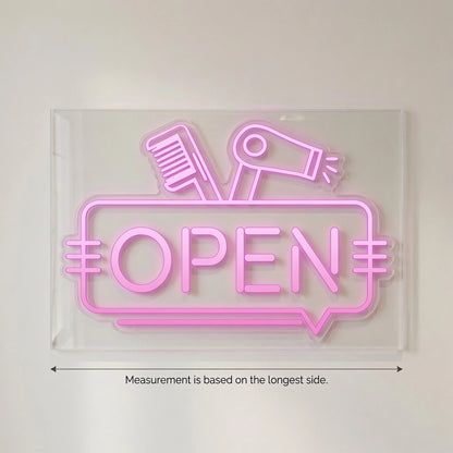 Open Interior Wall Decor LED Neon Sign - 04 Size Image