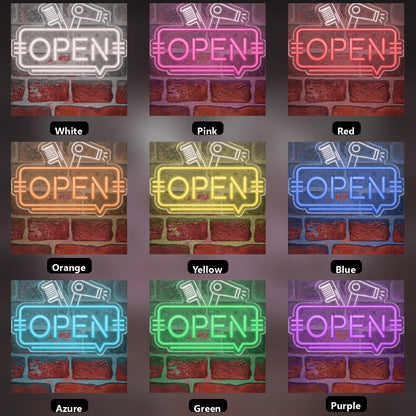 Open Interior Wall Decor LED Neon Sign - 05 Color Grid