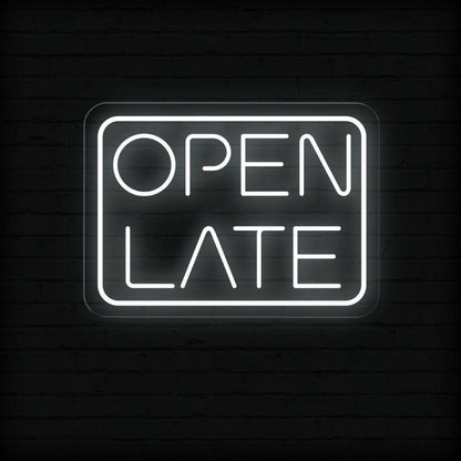 Open Late Led Neon Sign For Business | Shineneon