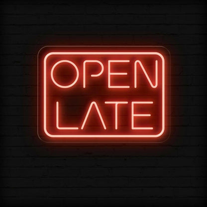 Open Late Led Neon Sign For Business | Shineneon