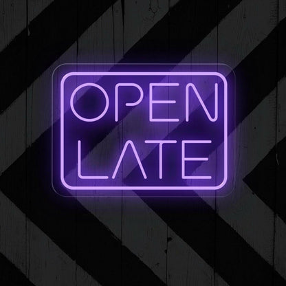 Open Late Led Neon Sign For Business | Shineneon