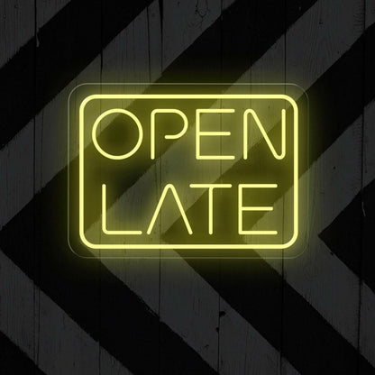 Open Late Led Neon Sign For Business | Shineneon