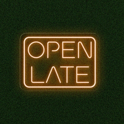 Open Late Led Neon Sign For Business | Shineneon