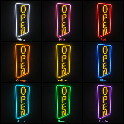 Open LED Neon Sign - 05 Color Grid