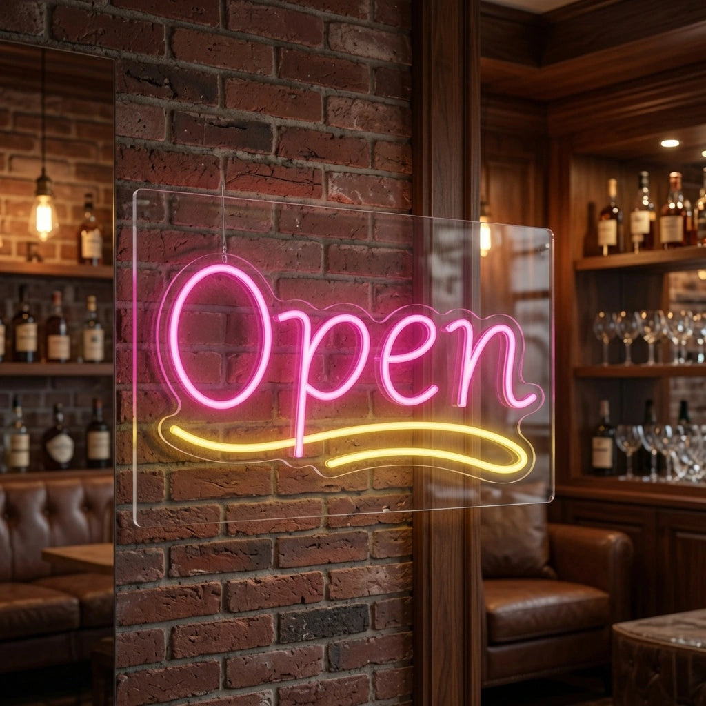Open LED Neon Sign Bedroom Decor - 02 High-Converting Product Image