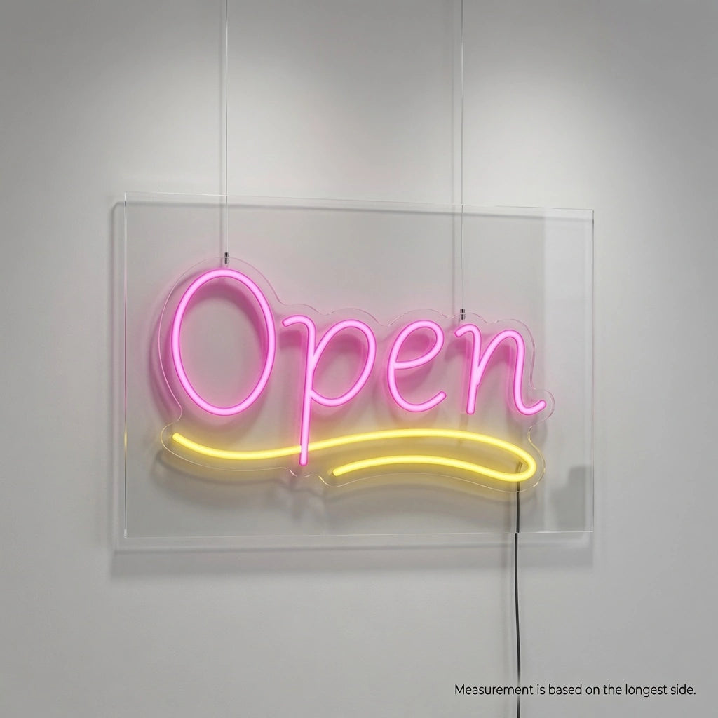 Open LED Neon Sign Bedroom Decor - 04 Size Image