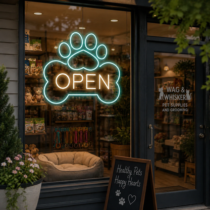 Open LED Neon Sign Bedroom Decor Wall Neon Sign - 02 High-Converting Product Image