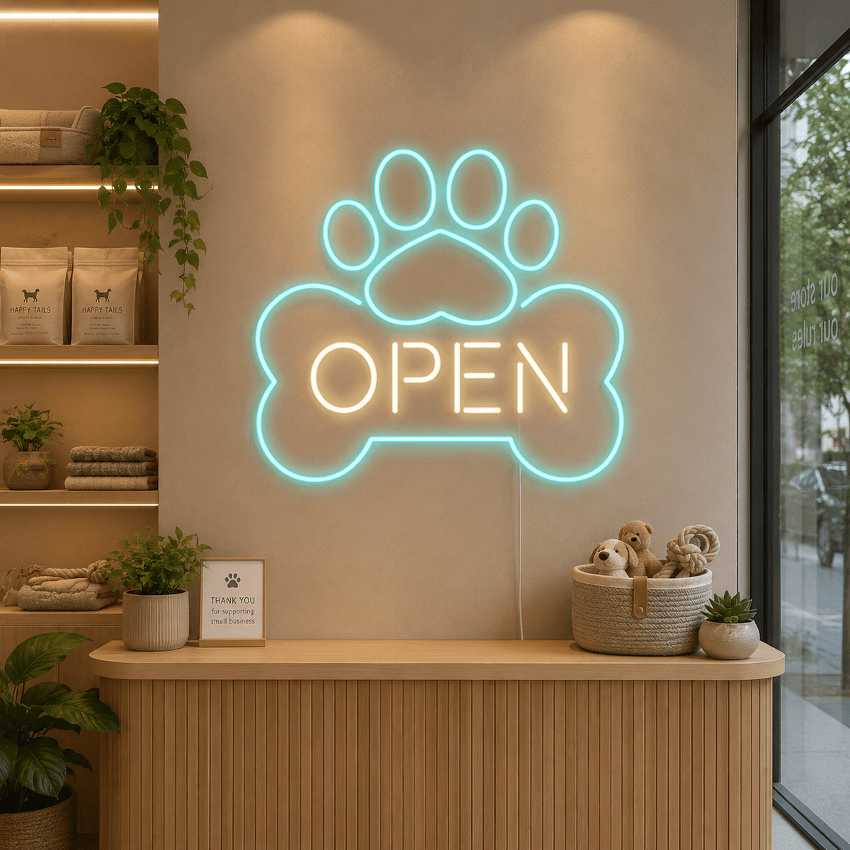 Open LED Neon Sign Bedroom Decor Wall Neon Sign - Shineneon
