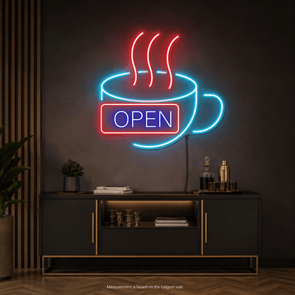 Open LED Neon Sign Coffee Shop Neon Sign - Shineneon