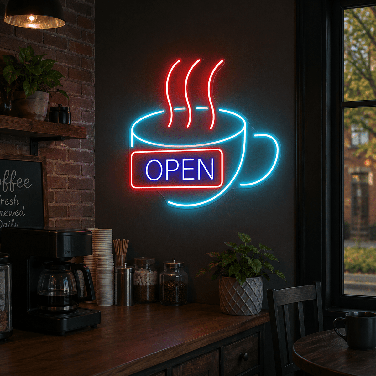 Open LED Neon Sign Coffee Shop Neon Sign - Shineneon