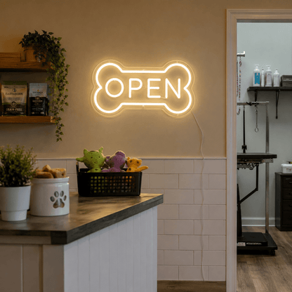 Open LED Neon Sign Dog Neon Sign - Shineneon
