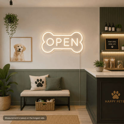 Open LED Neon Sign Dog Neon Sign - Shineneon