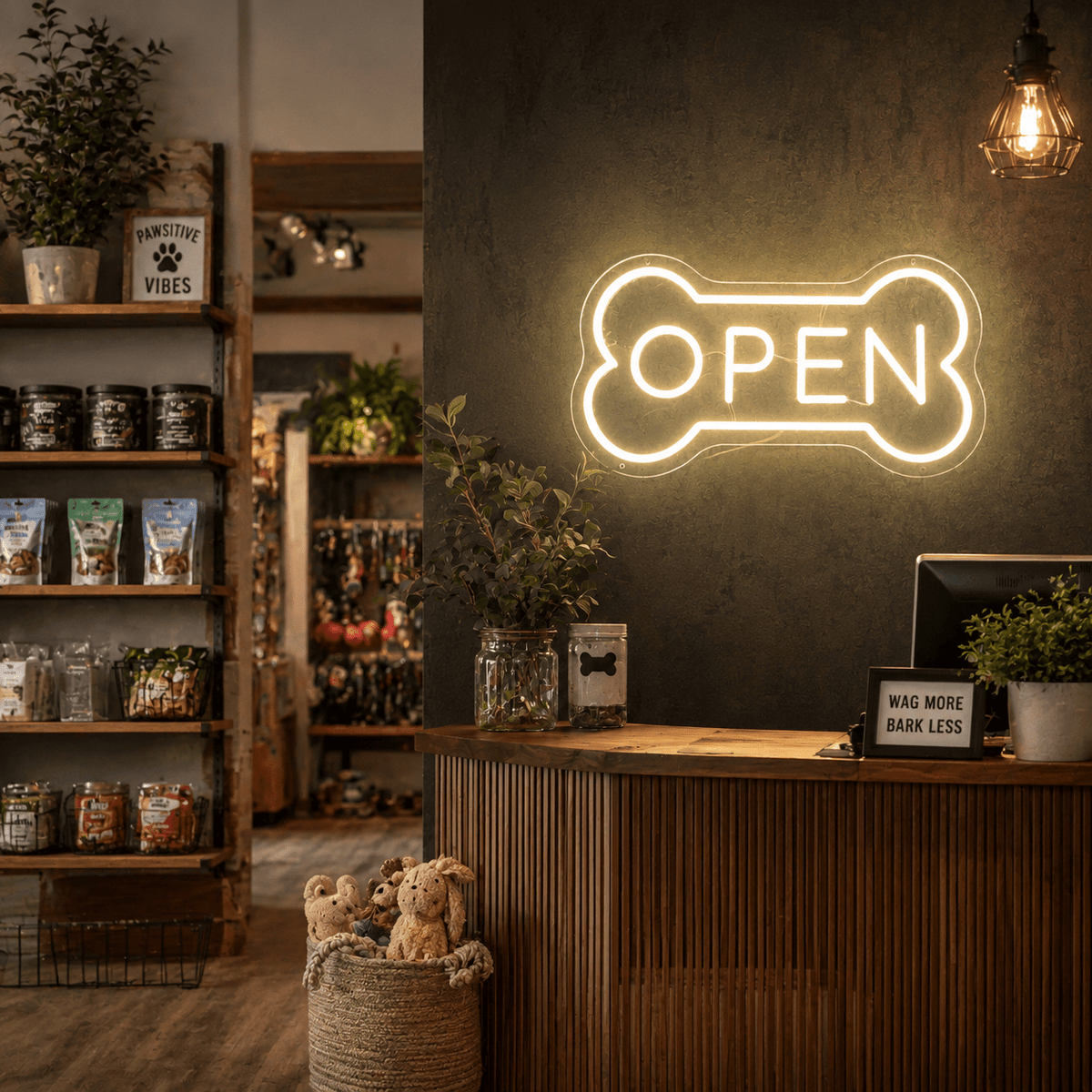Open LED Neon Sign Dog Neon Sign - Shineneon