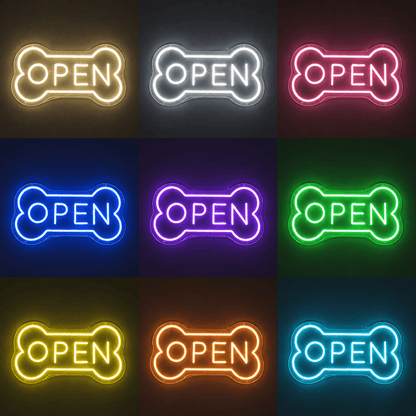 Open LED Neon Sign Dog Neon Sign - Shineneon