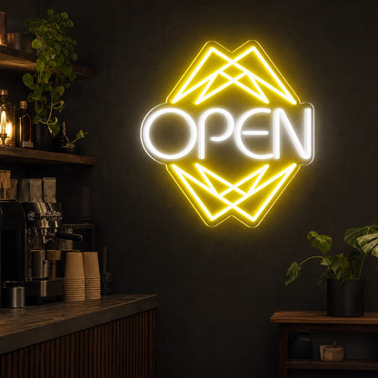Open LED Neon Sign Garage Man Cave Neon Sign real lifestyle scene